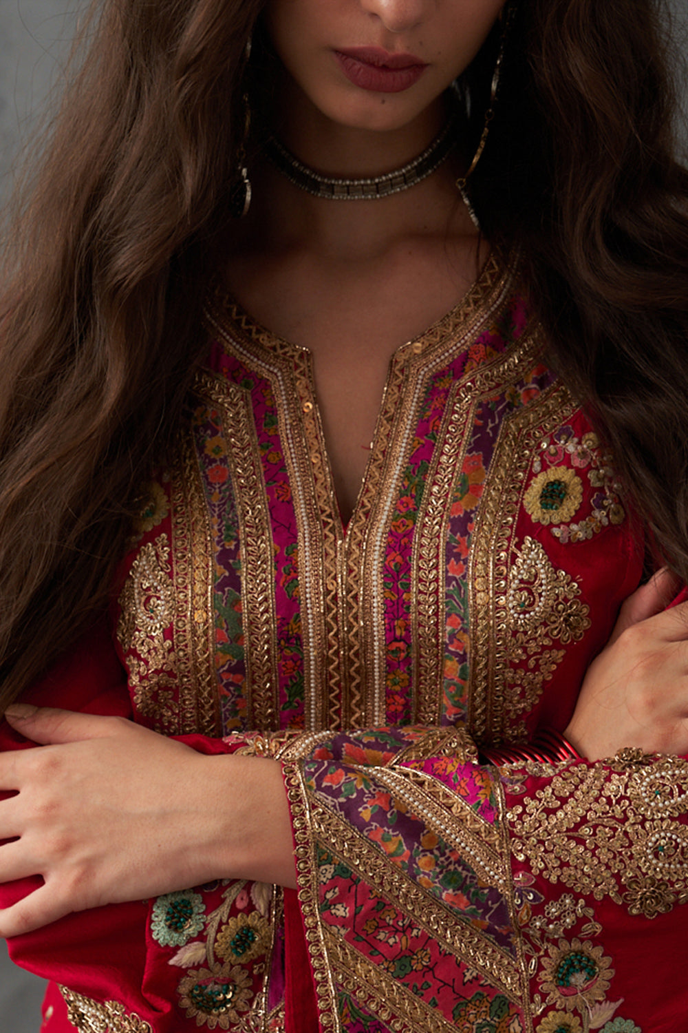 Crimson Red Kurta Set