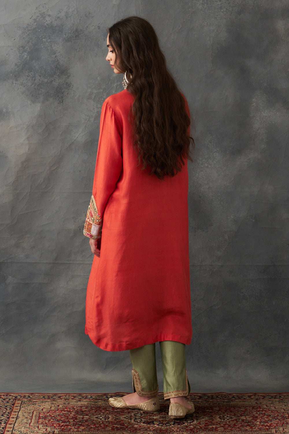 Rust Kurta Set