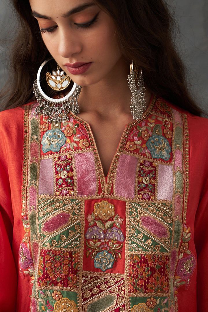 Rust Kurta Set