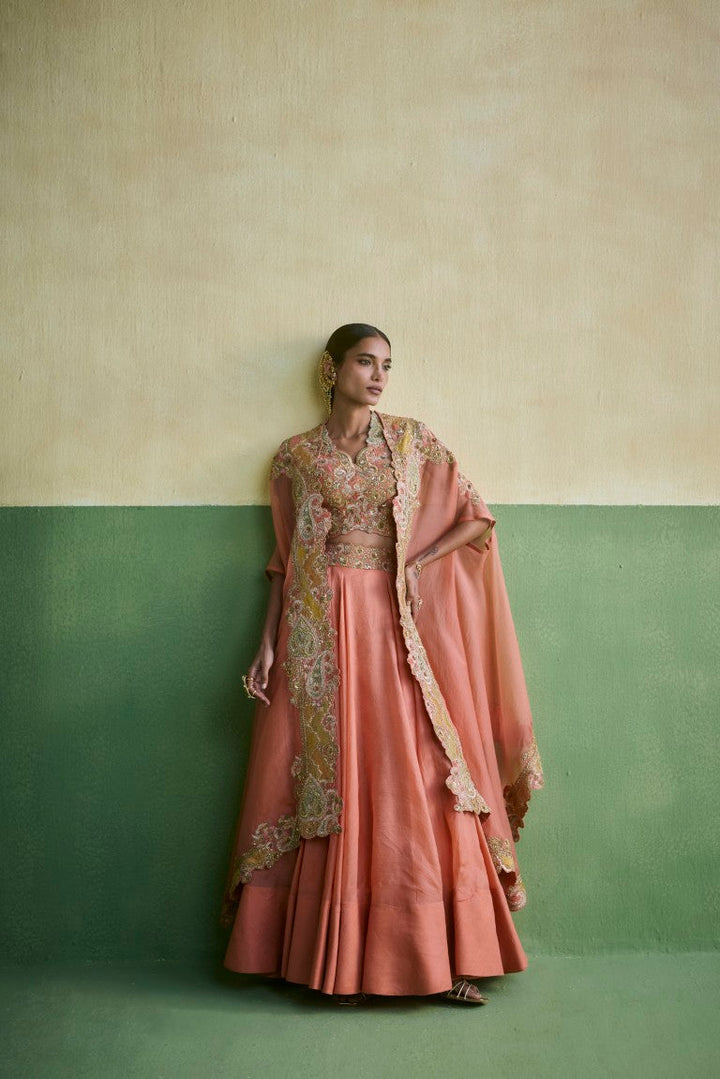 Heavy Cape Set Rose Pink