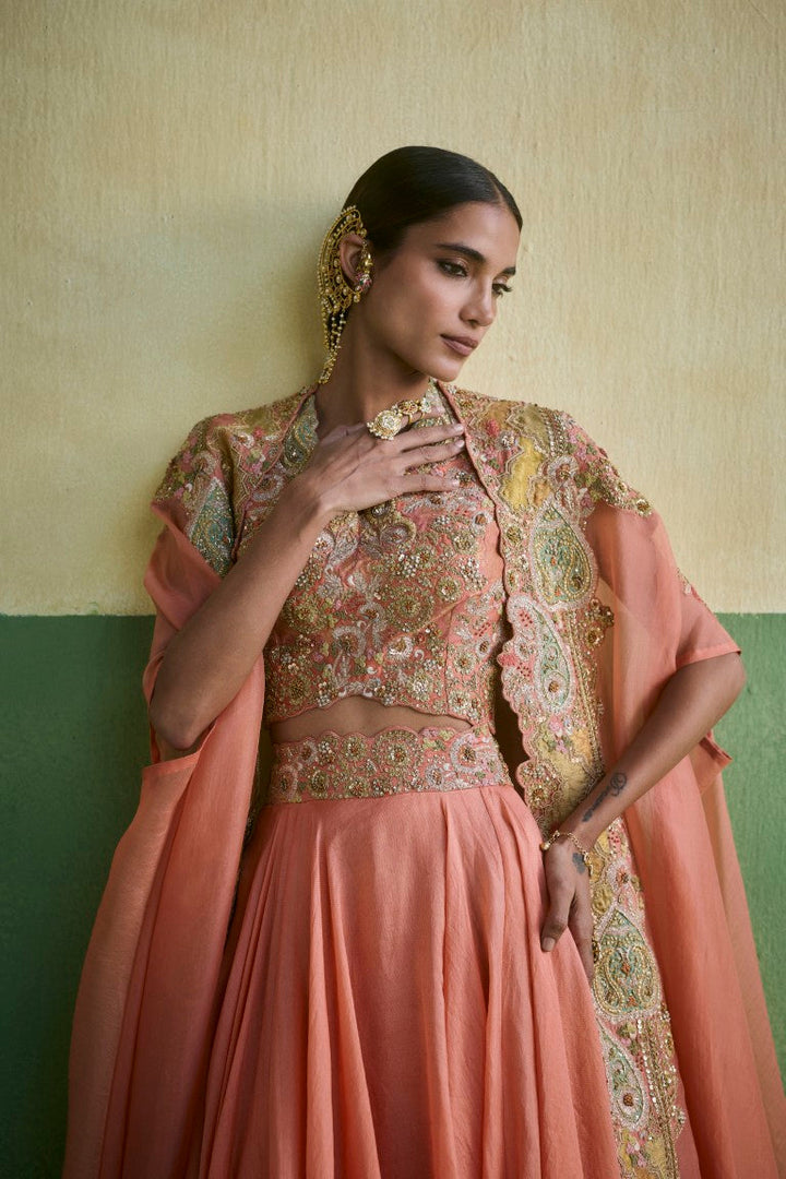 Heavy Cape Set Rose Pink