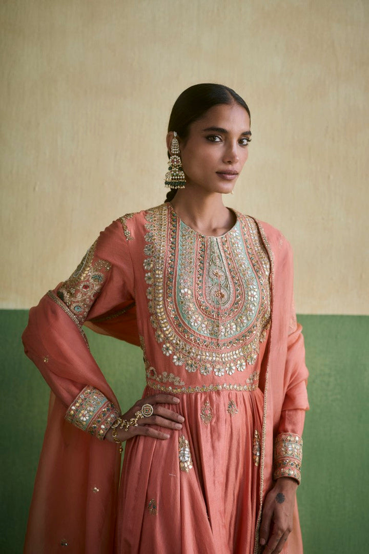 Anarkali With Organza Dupatta