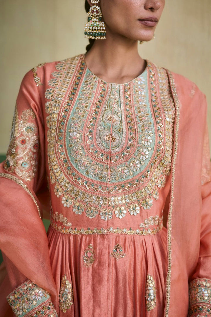 Anarkali With Organza Dupatta