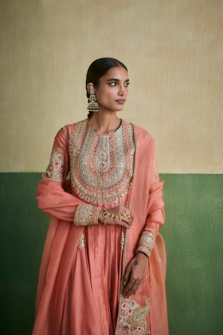 Anarkali With Organza Dupatta