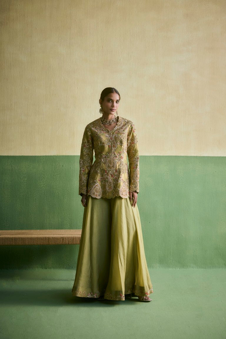 Peplum Sharara Set