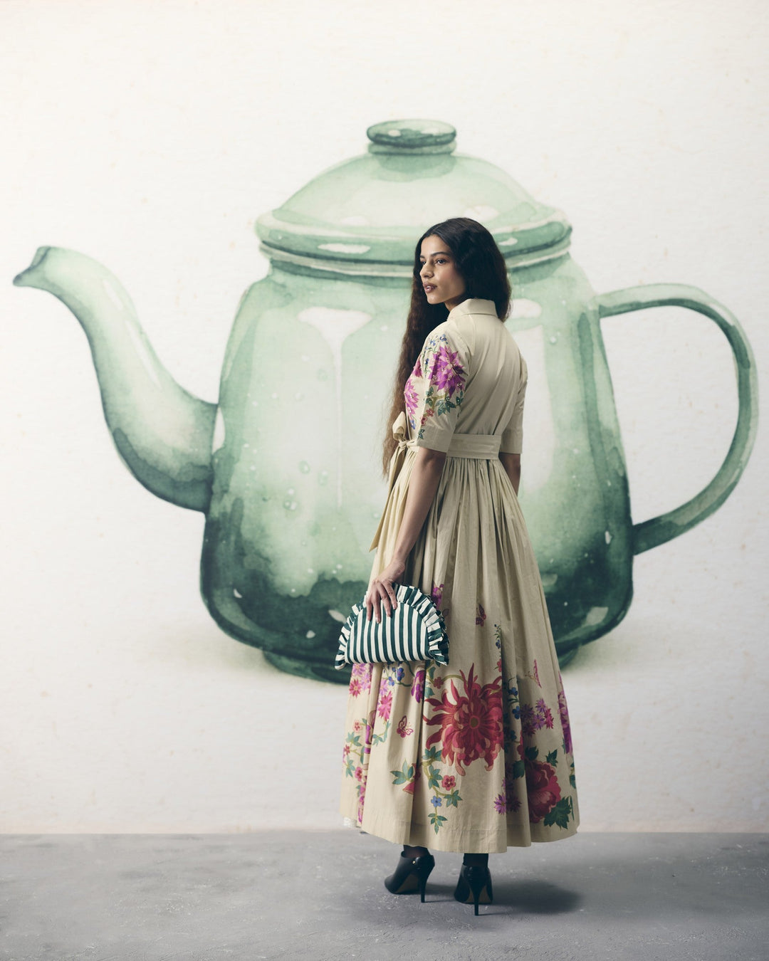 MOONFLOWER TIE DRESS