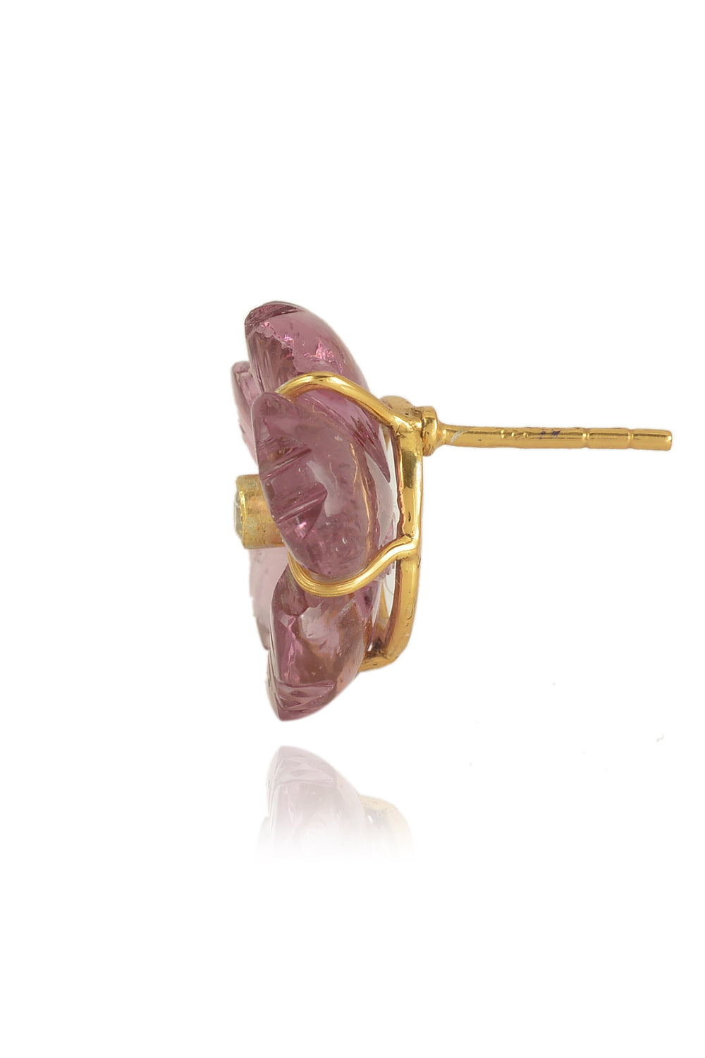 Mini Pink Floral Studs