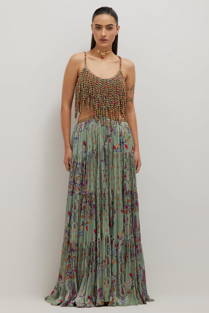 Beaded Maxi Dress