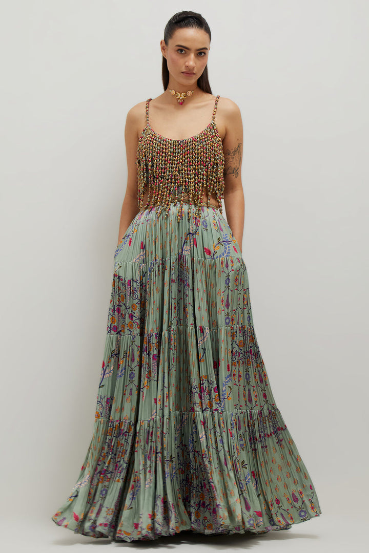 Beaded Maxi Dress