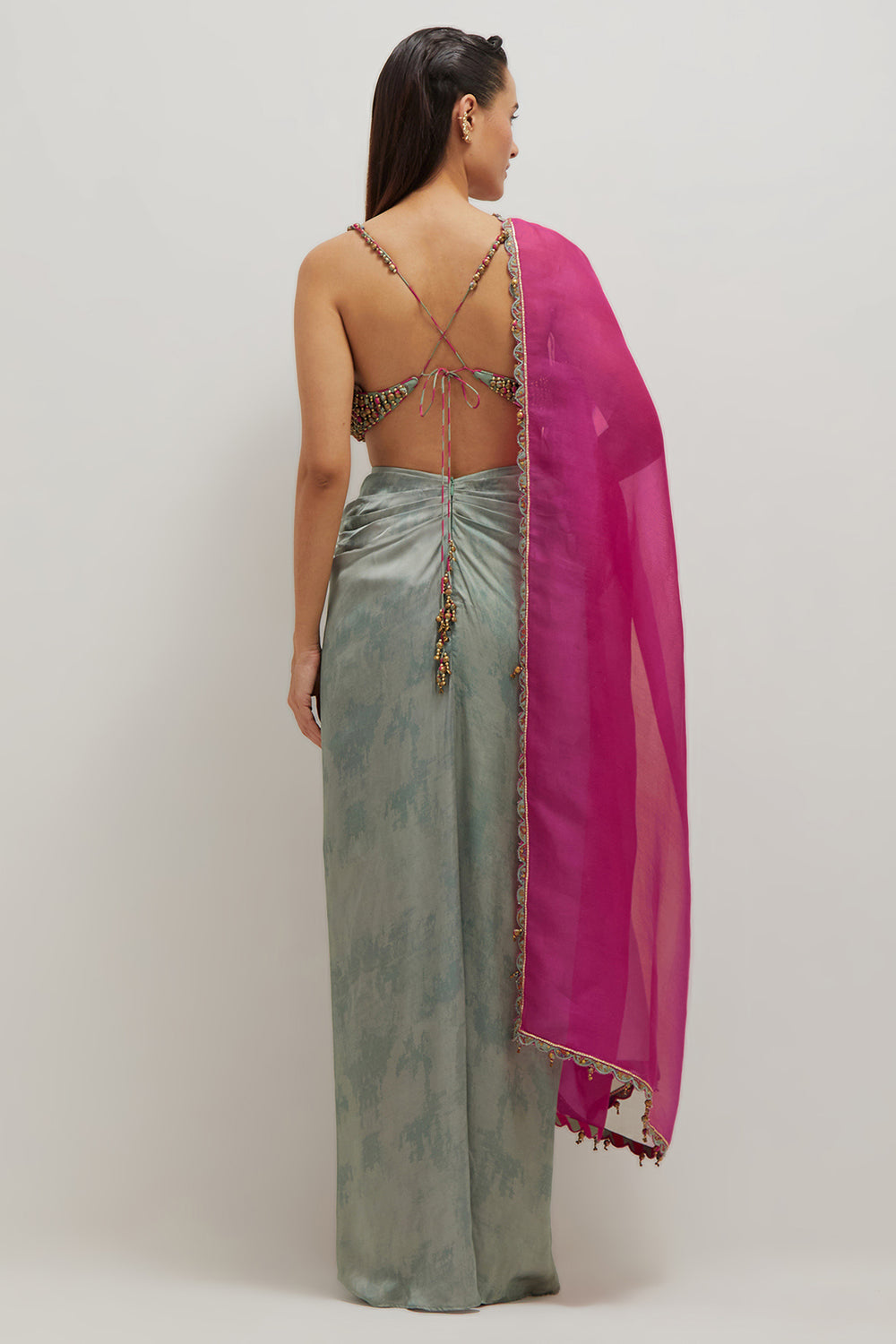 Moh Drape Skirt Set