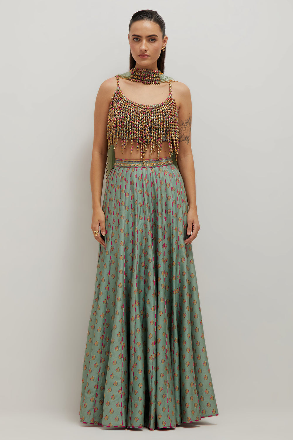 Moh Top And Skirt Set