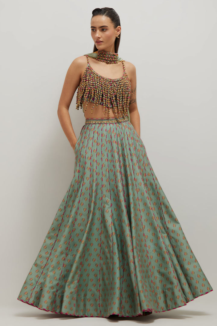 Moh Top And Skirt Set