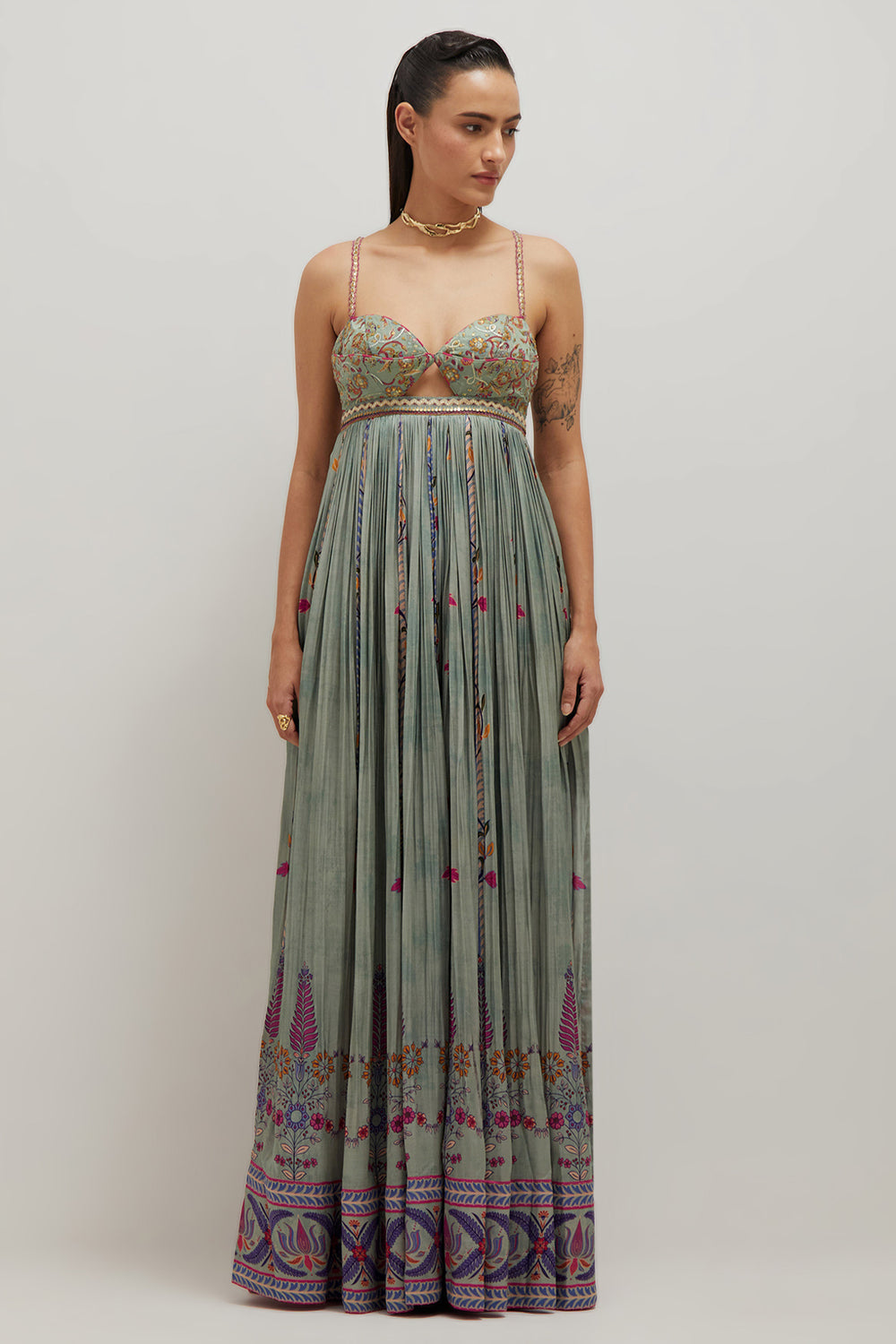 Sage Bralette Maxi Dress