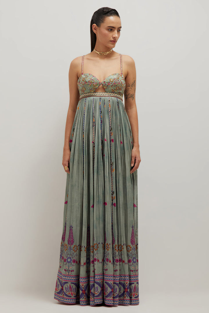 Sage Bralette Maxi Dress