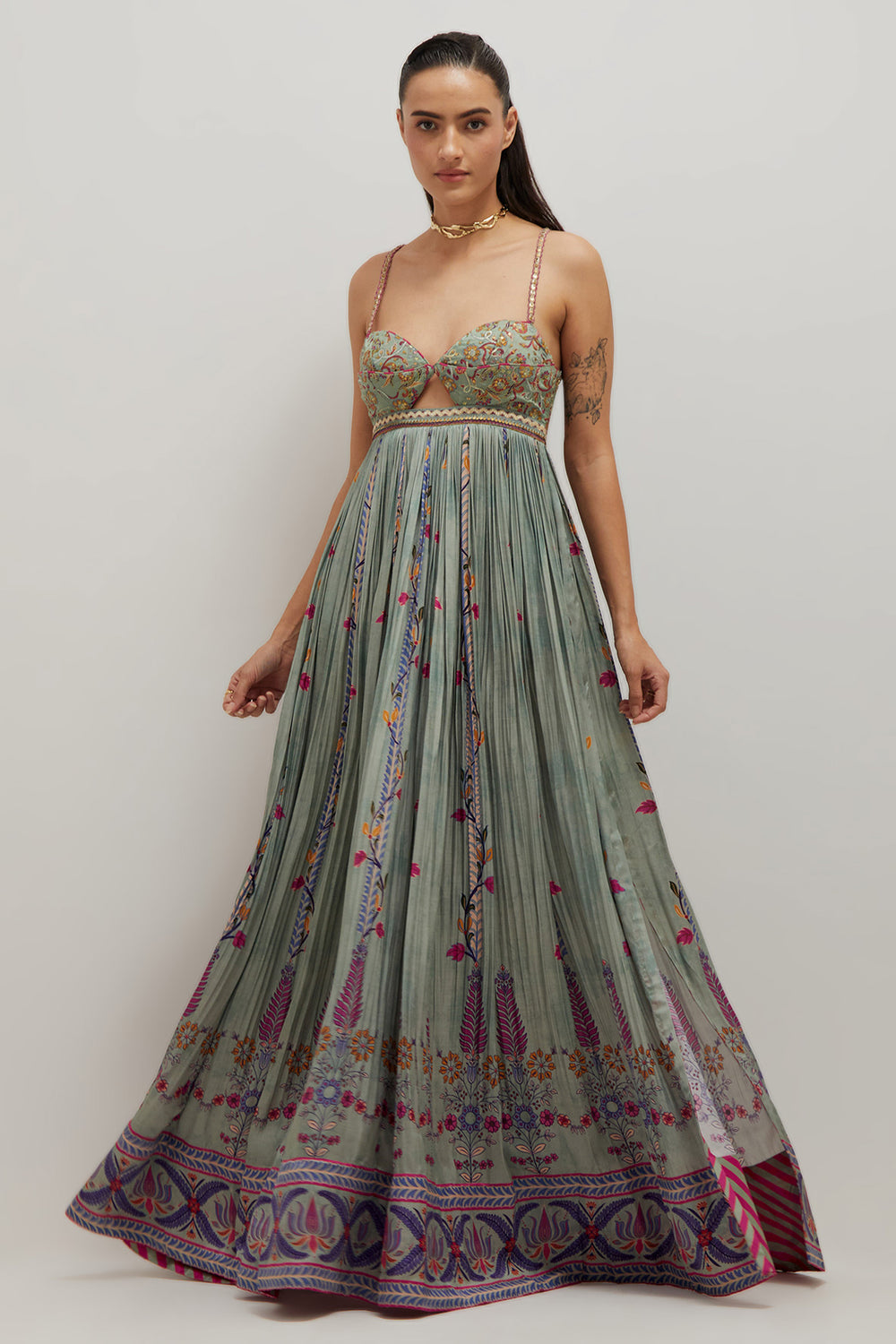 Sage Bralette Maxi Dress