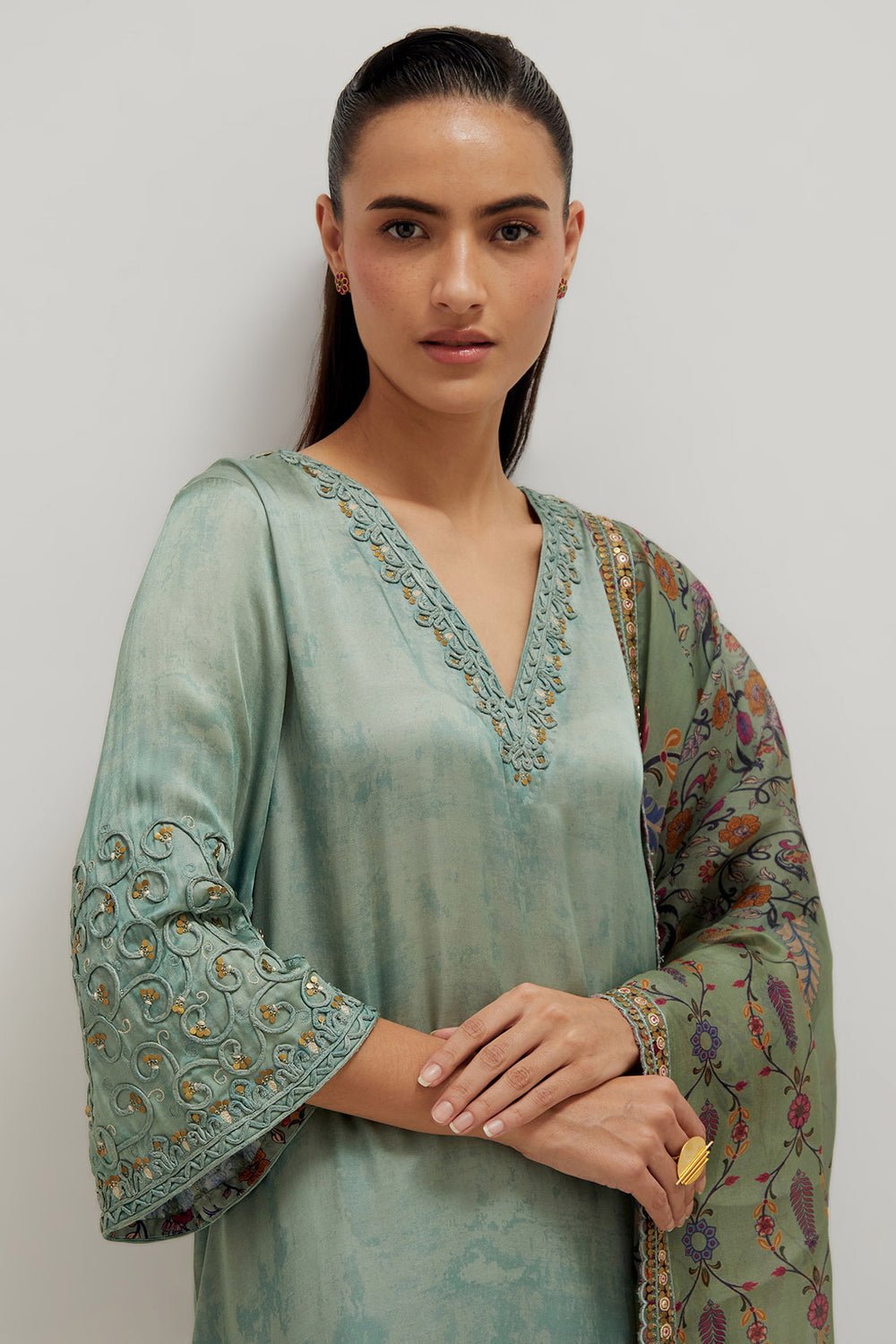 Kaftaan Kurta Set