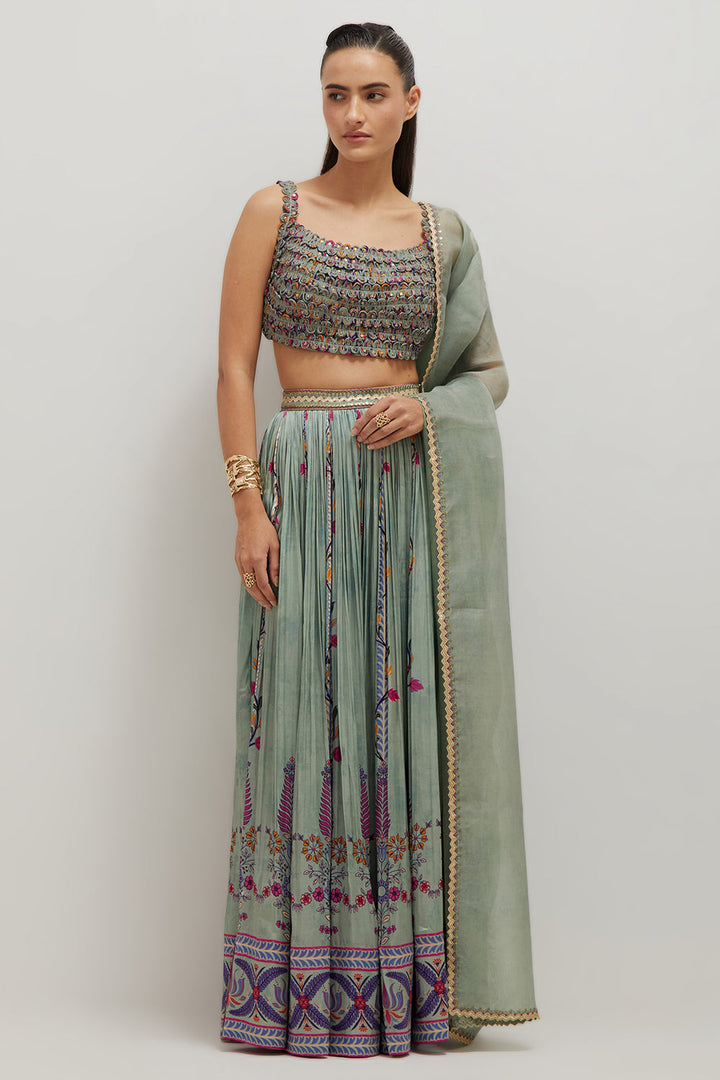 Dori Blouse Lehenga Set