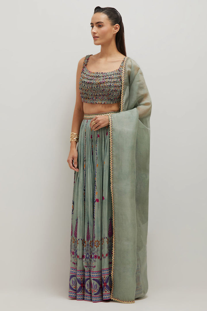 Dori Blouse Lehenga Set
