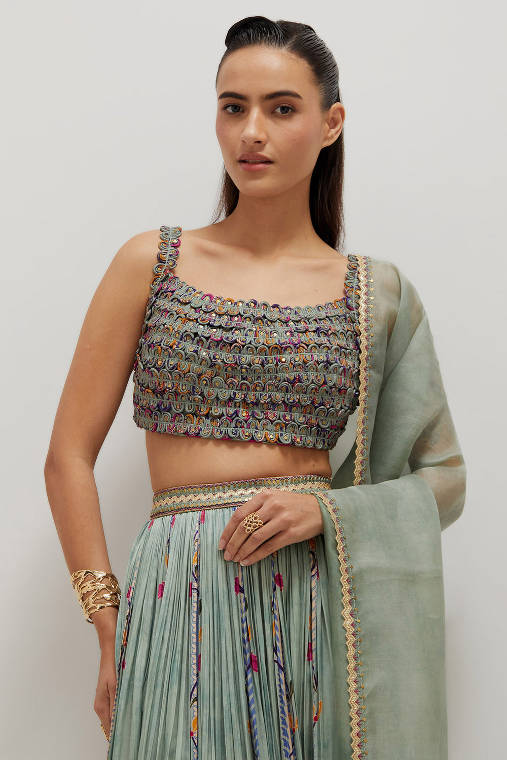 Dori Blouse Lehenga Set
