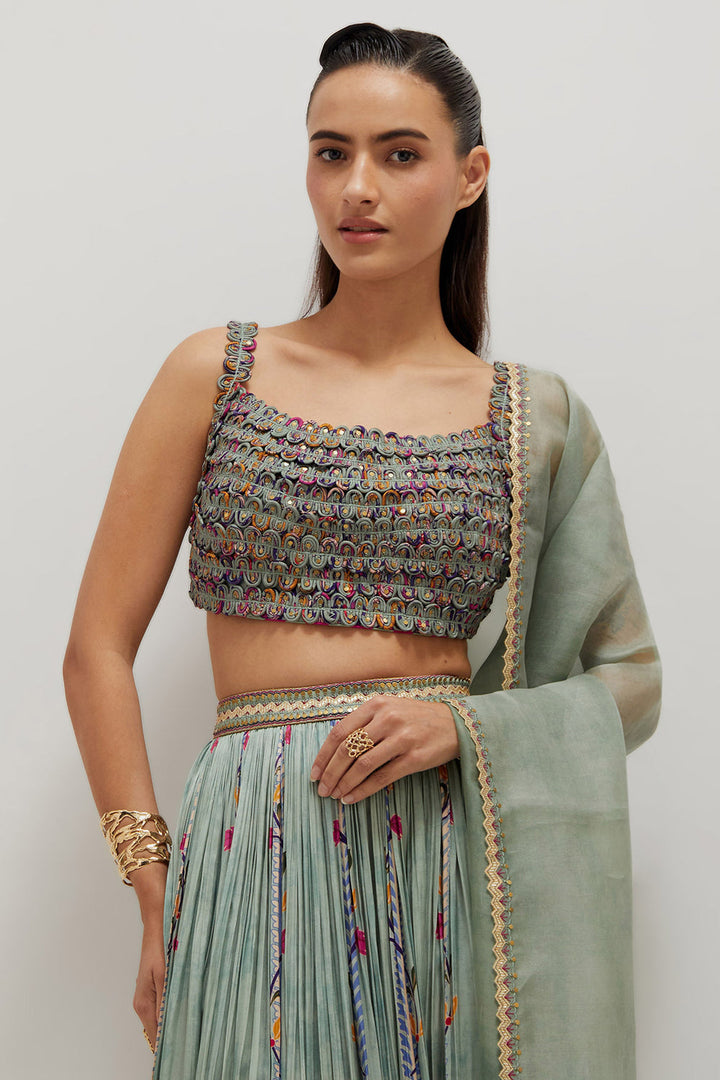 Dori Blouse Lehenga Set