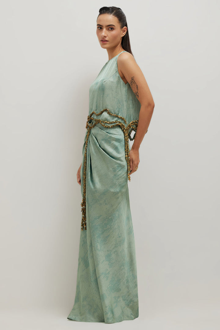 Sage Top And Skirt