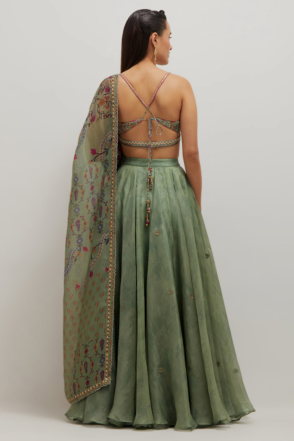 Moh Bralette Lehenga Set