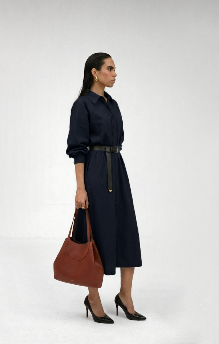 Rima Dress Navy Blue