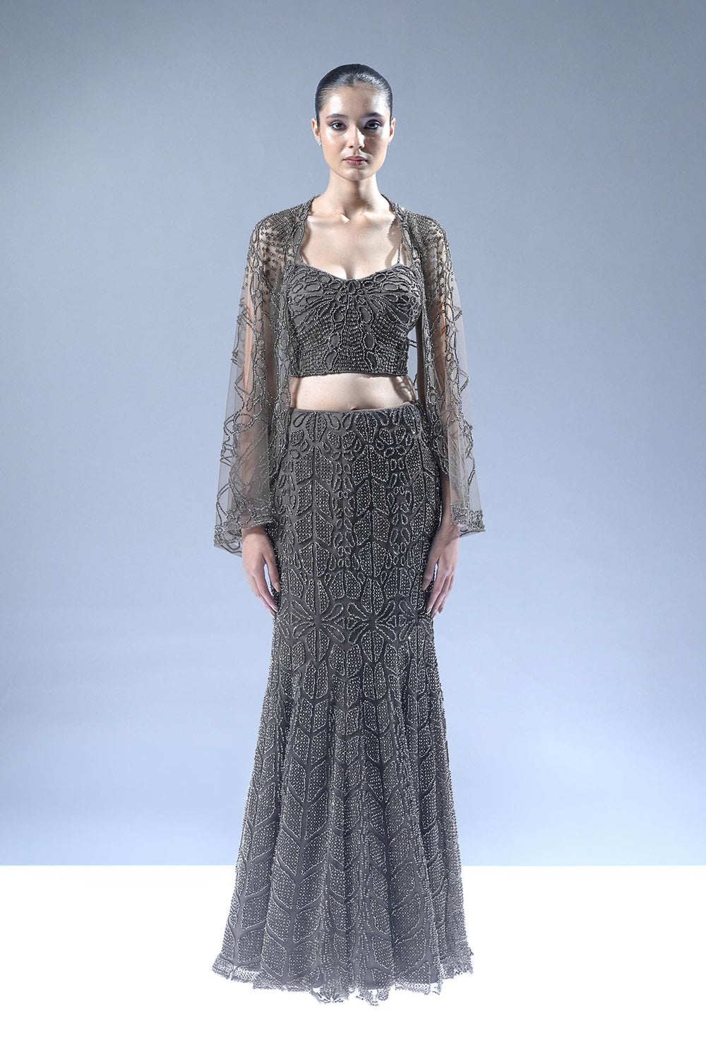 Noir Enigma Lehenga Set