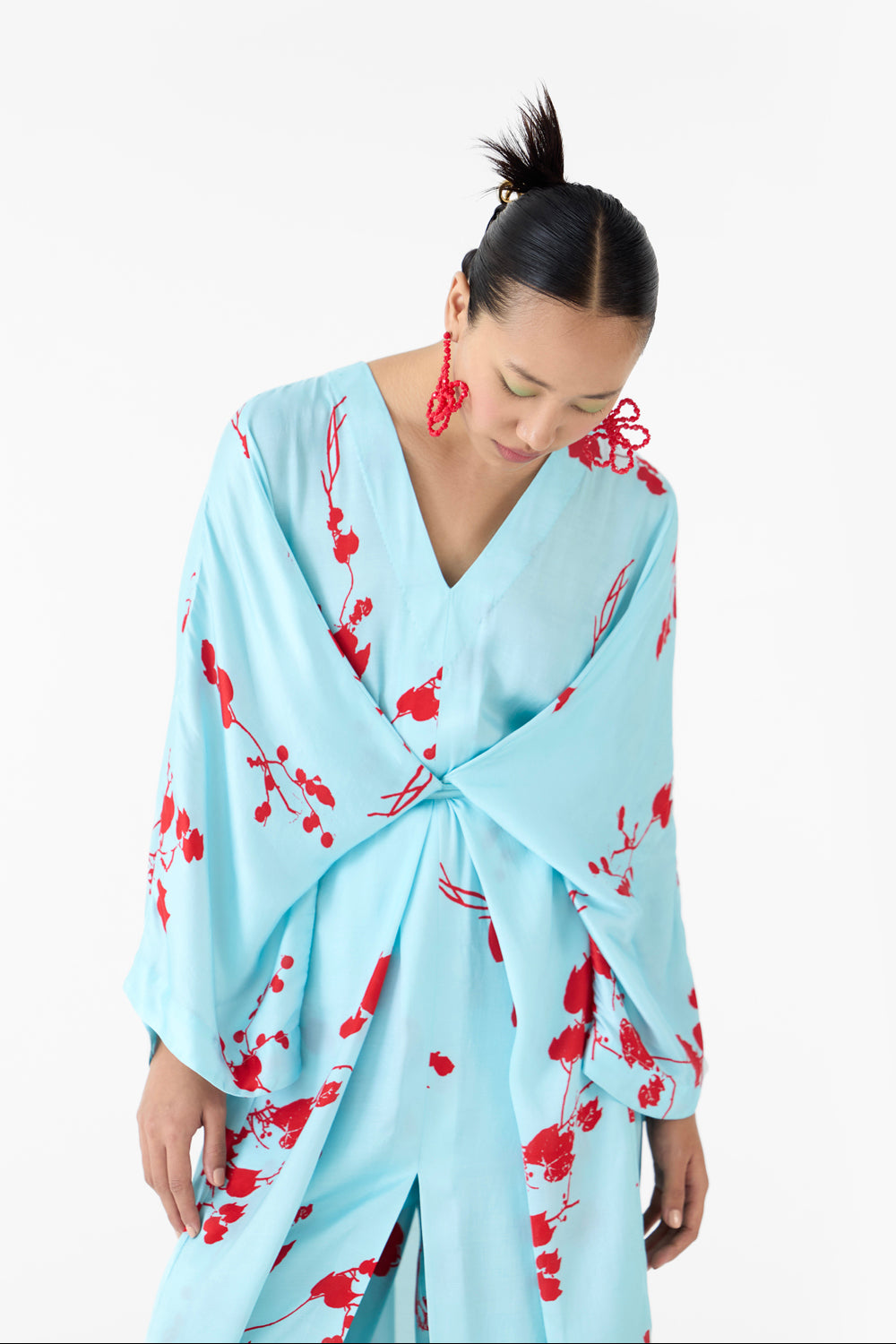 Baby Sakura Kimono Dress & Pants Co-ord