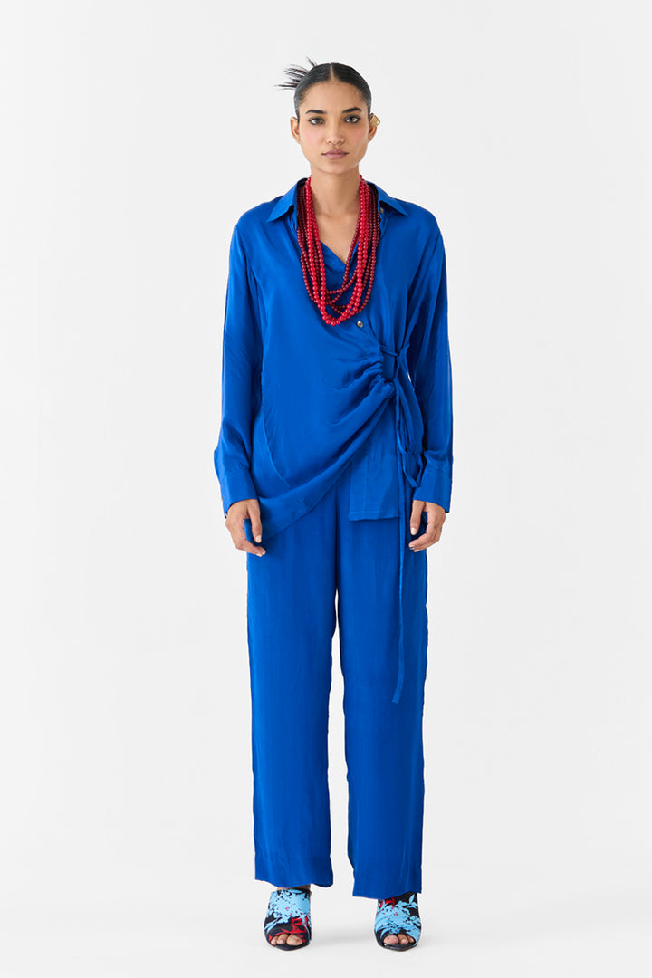 Indigo Shirt & Trousers Co-ord