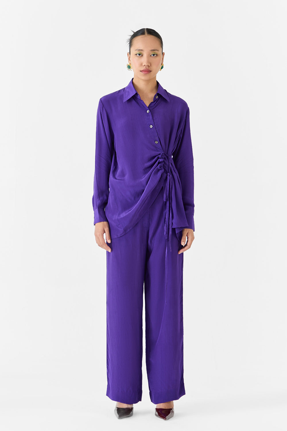 Violet  Shirt & Pants Co-ord