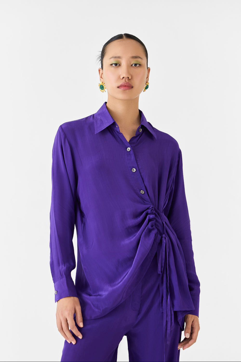 Violet  Shirt & Pants Co-ord