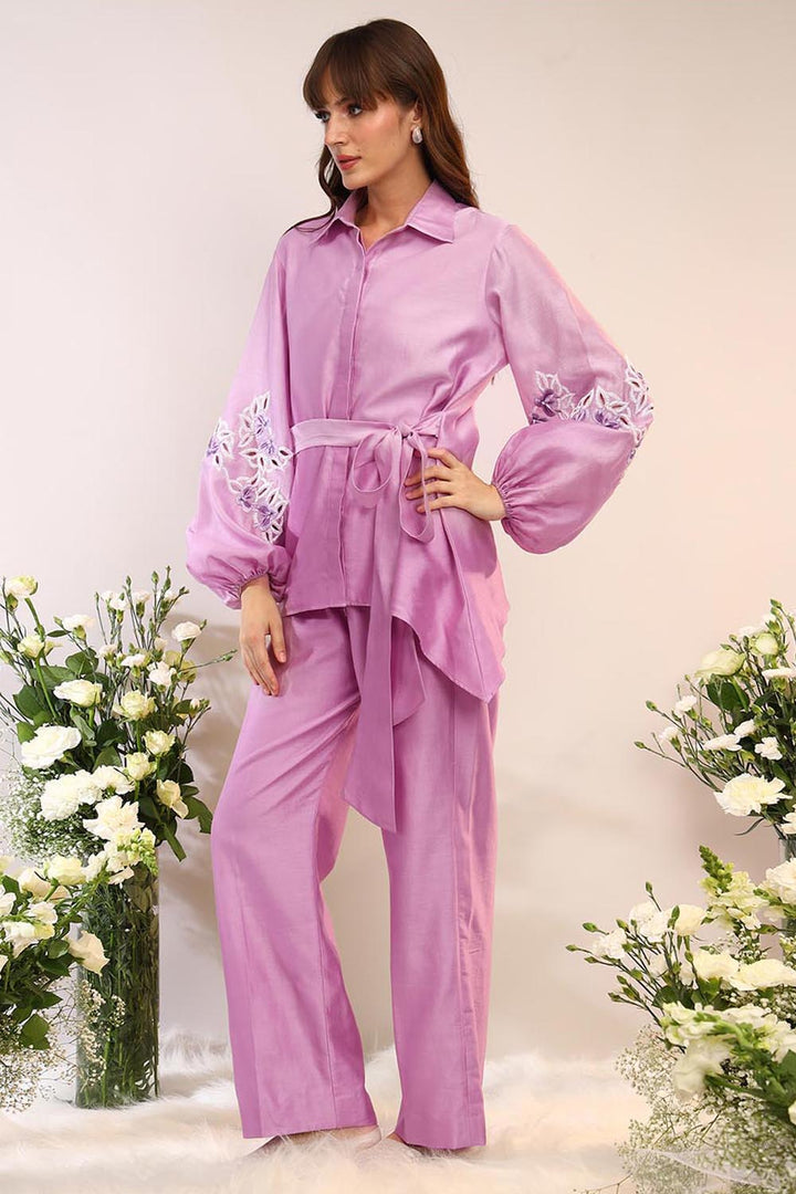 Asymmetric Tie Up Citrus Burst Co-ord Set