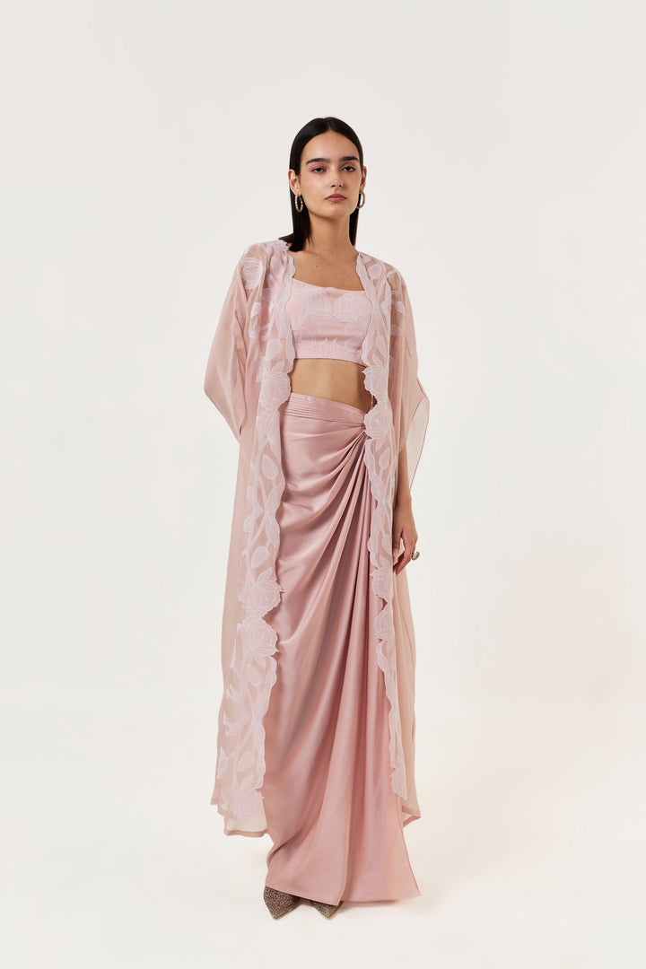Wild Tulip Cape Set - Blush Pink