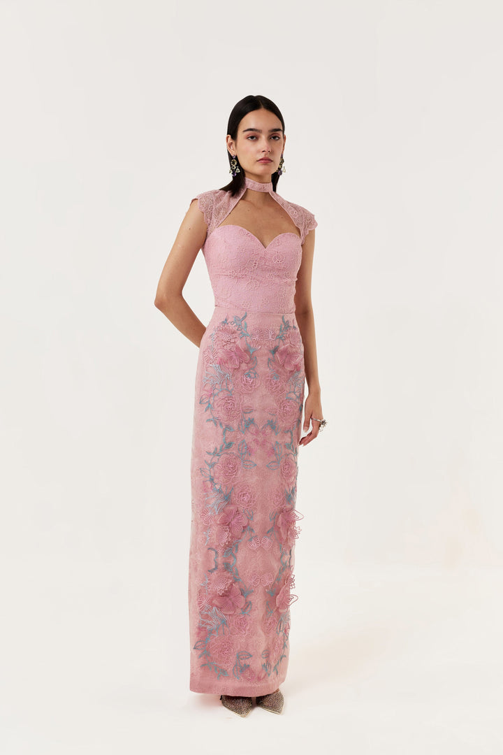 Butterfly Dahlia Skirt Set
