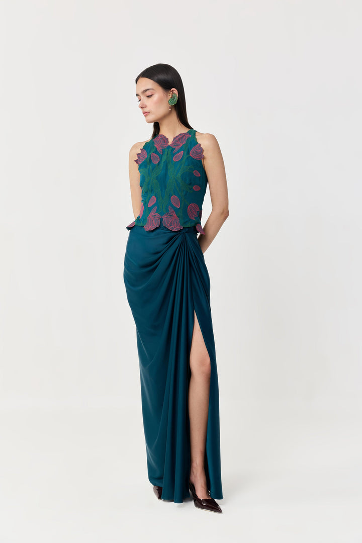 Wild Tulip Top Set - Teal & Pink