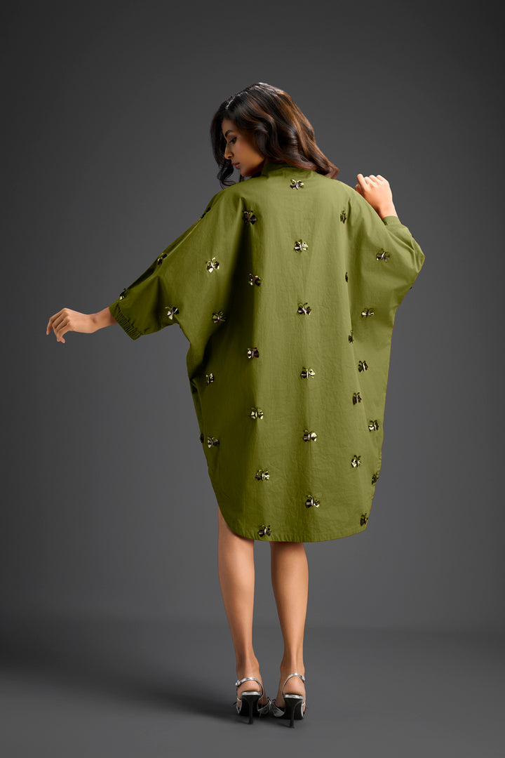 Green Shirt Dress
