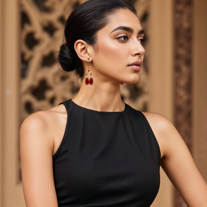 Scarlet Drop Earrings