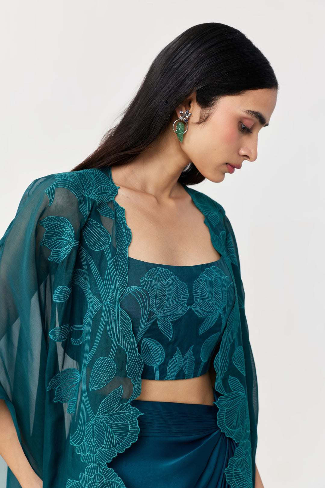 Wild Tulip Cape Set - Teal