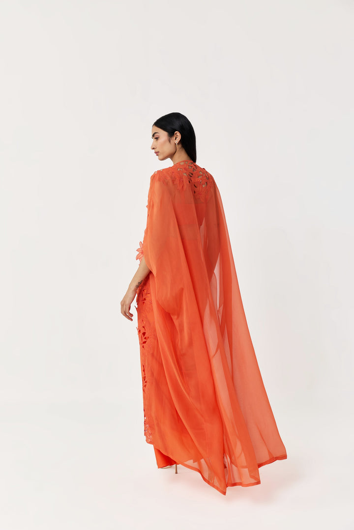 Wild Lily Cape Set - Orange