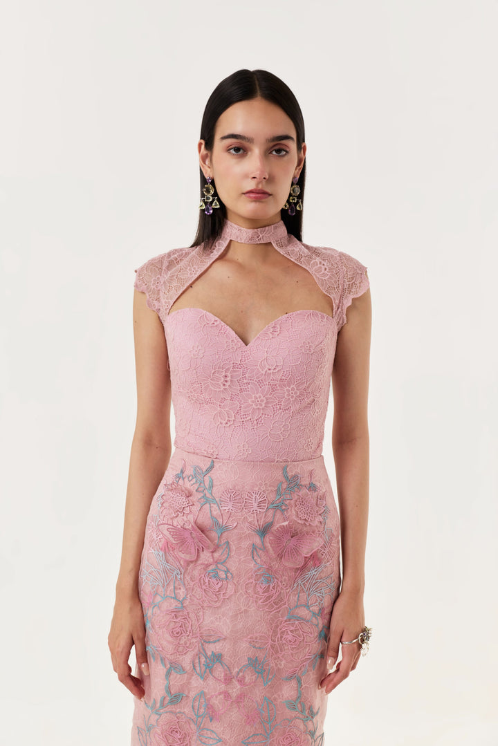 Butterfly Dahlia Skirt Set