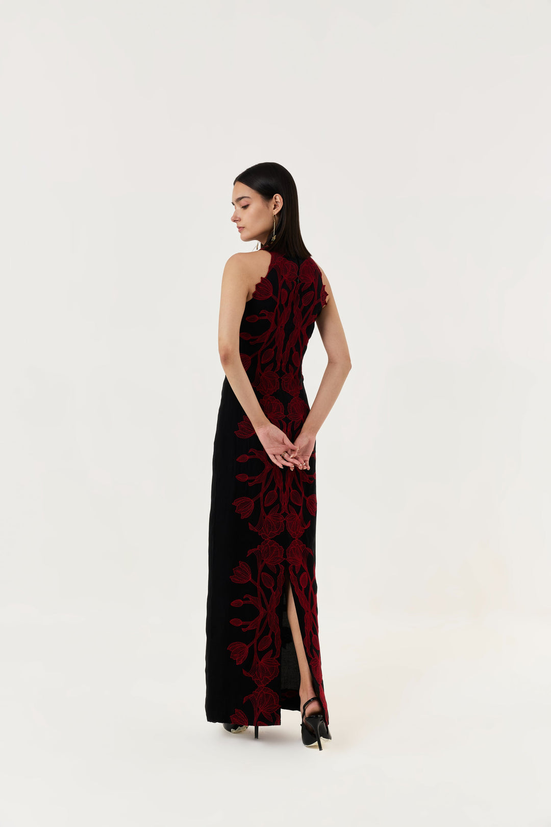 Wild Tulip Dress - Black & Red