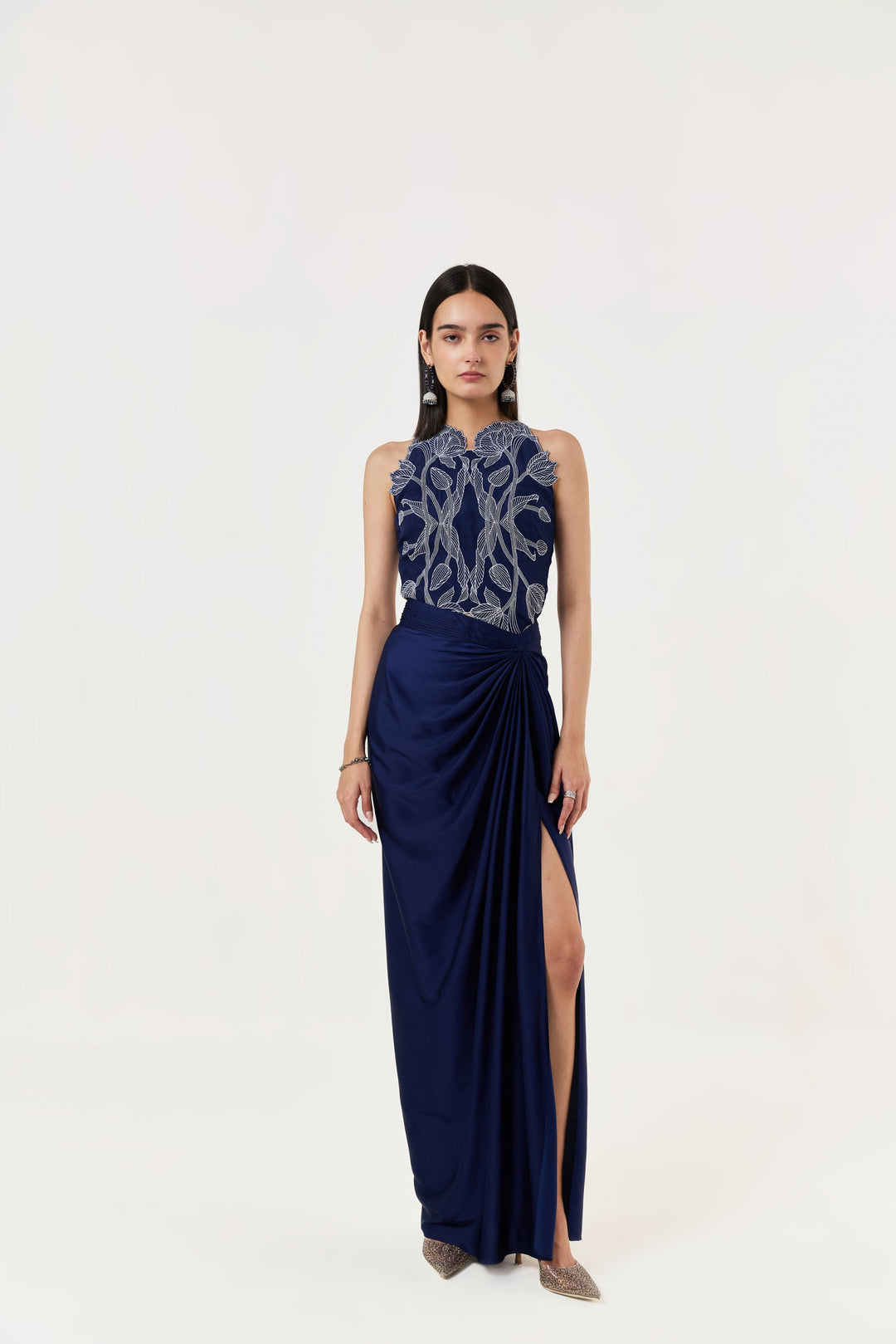 Wild Tulip Top Set - Navy