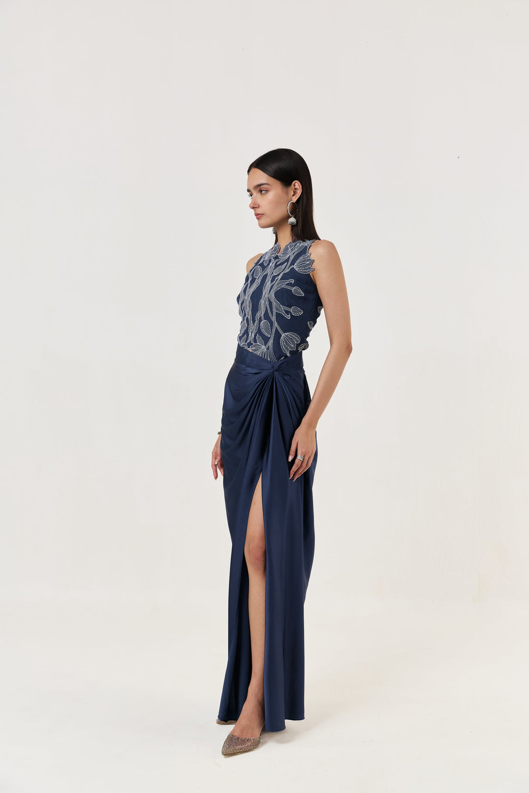Wild Tulip Top Set - Navy
