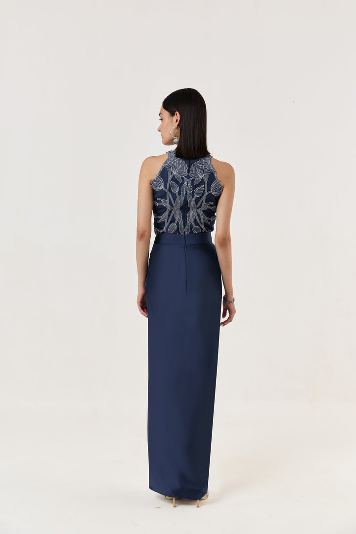 Wild Tulip Top - Navy