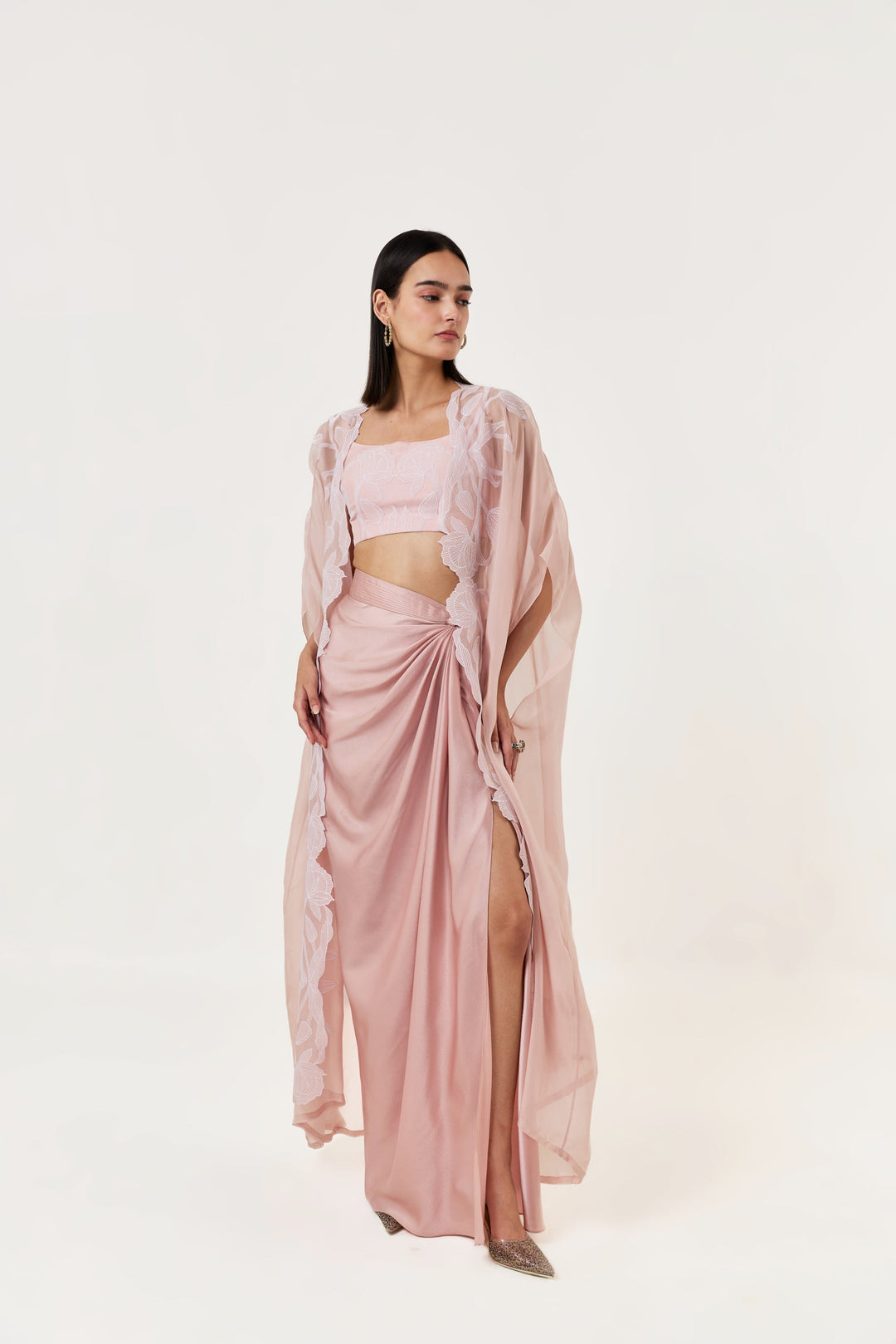Wild Tulip Cape Set - Blush Pink