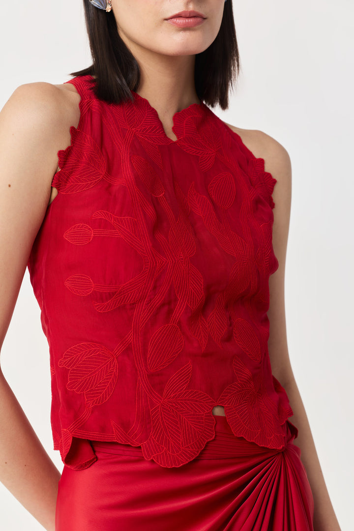 Wild Tulip Top Set - Red