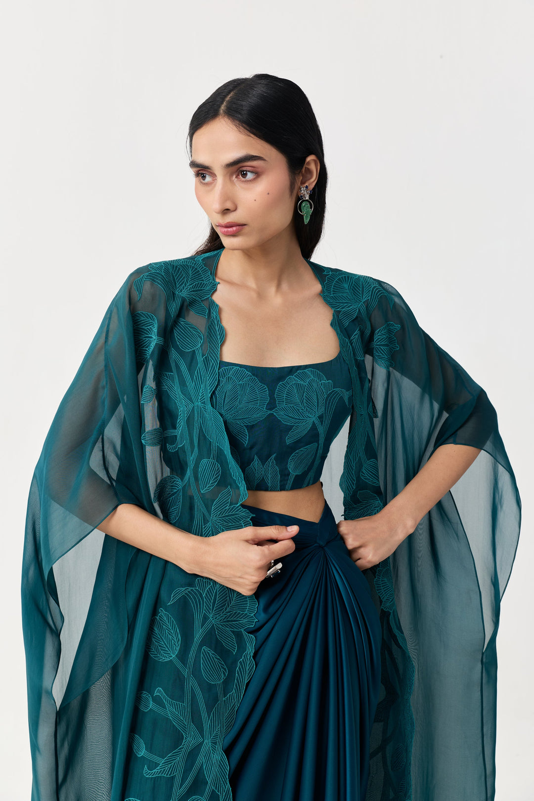Wild Tulip Cape Set - Teal