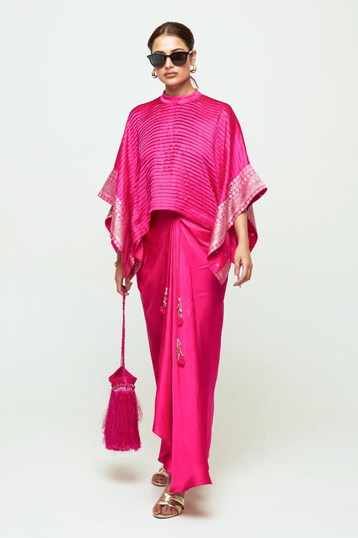 Prana Pink Pleated Top Set