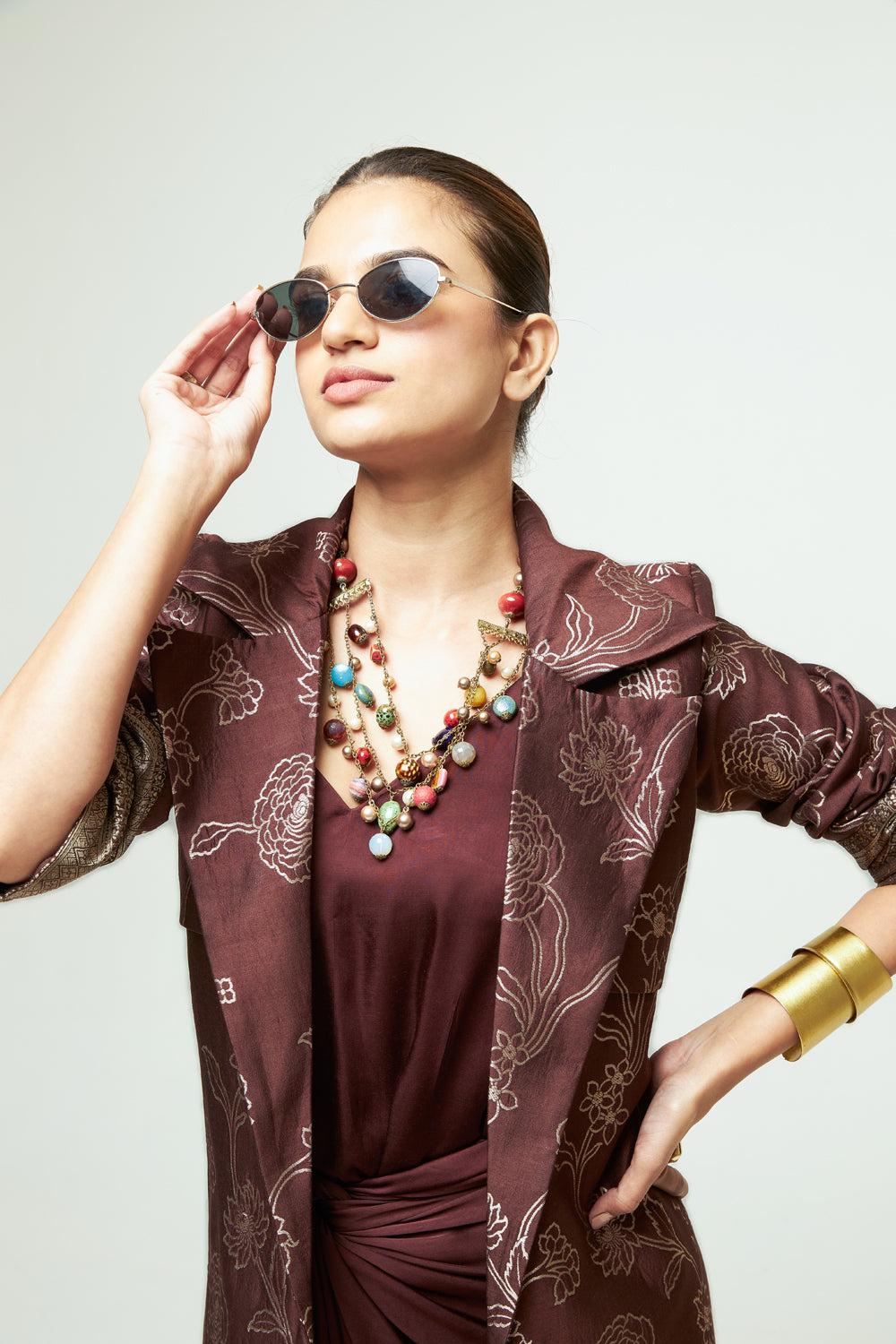 Rosa Brown Statement Trench Set